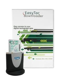 EasyTac software di gestione del tachigrafo digitale con lettore di smart card verticale Omnikey 3121-0